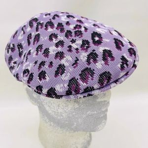Men's Kangol Lavender | Black | White Leopard Carnival 504 Casual Hat NWT